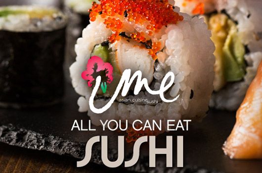 All you can eat sushi at Casino Del sol 